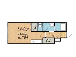 AISQUARE【202号室】の間取り