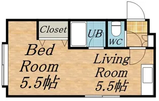 メゾンドボワール円山【4階】の間取り