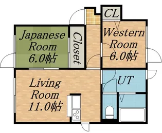 リバティーベル【102号室】の間取り