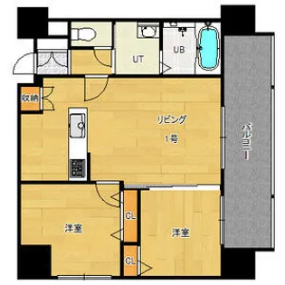 エクレール【14階】の間取り