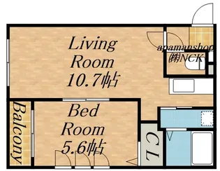 ノイエヴェルト南円山【4階】の間取り