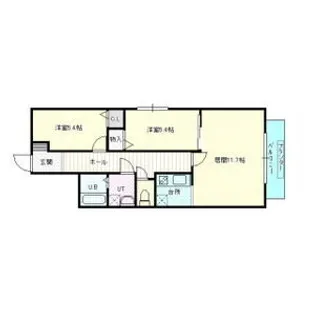 ジュライ円山【2階】の間取り