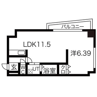 ルピナス【601号室】の間取り