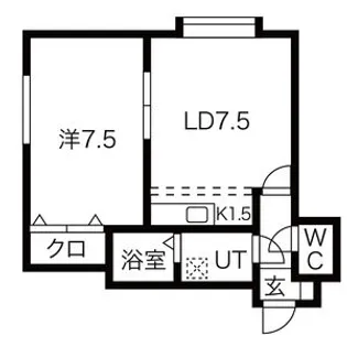 シェーンブルンロイヤル中島公園【1階】の間取り