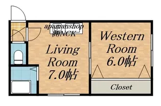 コーポエイト【2号室】の間取り