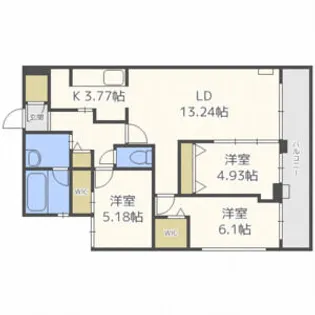 YAMAHANAーCITY.STELLA【2階】の間取り