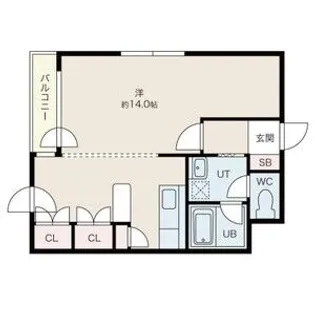 ストロール札幌【4階】の間取り