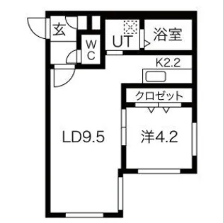 NAKAJIMA PARK MALIBU【4階】の間取り