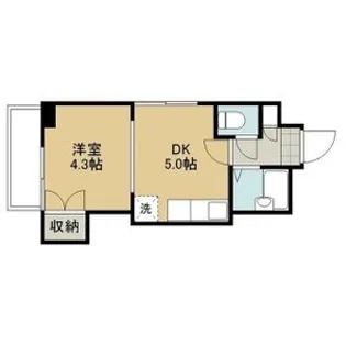 スペース南4条【0713号室】の間取り