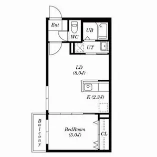 PARENTE S22(パレンテ S22)【401号室号室】の間取り