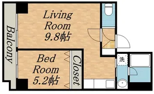 ISグランデ札幌【00501号室】の間取り