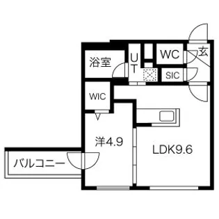 グランカルム円山公園【4階】の間取り