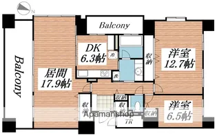 ラピス桑園【15階】の間取り