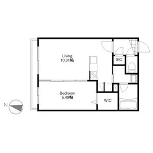 berlinetta45(ベルリネッタ)【4階】の間取り