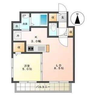スペチアーレ札幌【2階】の間取り