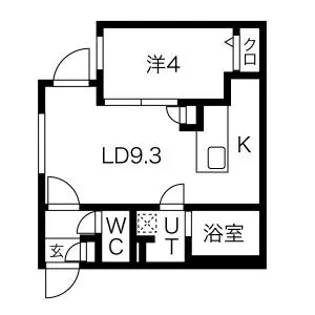 アルファスクエア西28【2階】の間取り