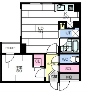 DOLCE FUSHIMI【3階】の間取り