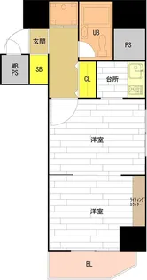 ライオンズシティ円山【204号室】の間取り