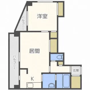 三和マンション(サンワマンション)【11階】の間取り