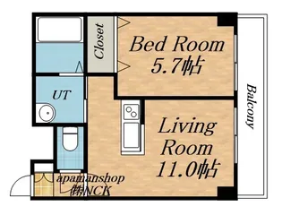 レゾ札幌【9階】の間取り