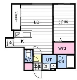 CARRERA行啓通【1階】の間取り