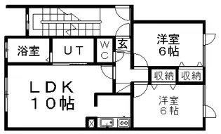 エナージ山鼻【3階】の間取り