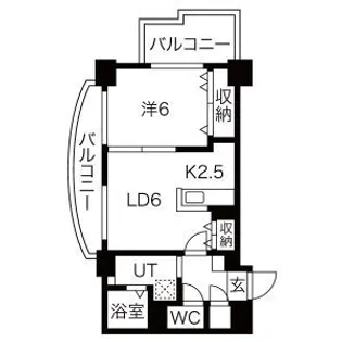 ステイブルS17【405号室】の間取り