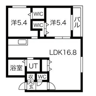 アイル山鼻【3階】の間取り