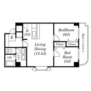 ヴィラ栄 NO.9【5階】の間取り
