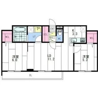 ange-sentier(アンジュ・サンティエ)【5階】の間取り