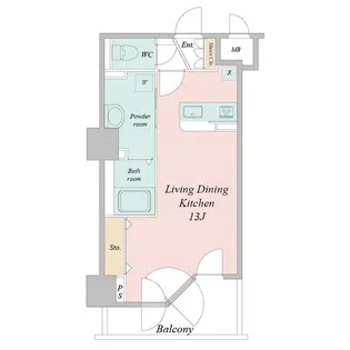 UURコート札幌南三条プレミアタワー【14階】の間取り