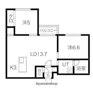円山桜並木通りビル【4階】の間取り