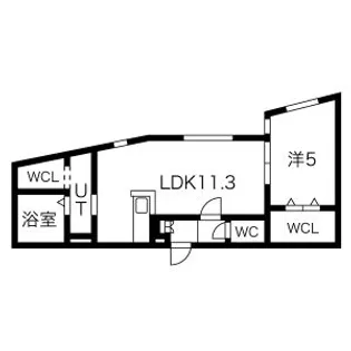 P?che裏参道【1階】の間取り