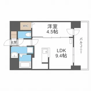 プライマル札幌桑園【5階】の間取り