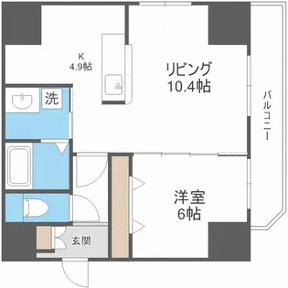 グラン札幌【1階】の間取り