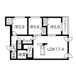 CELESTIA【2階】の間取り