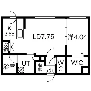 アルファスクエアS17【402号室】の間取り