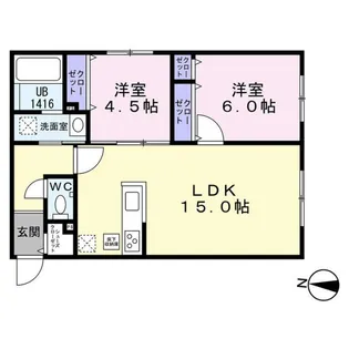 AKATSUKI【1階】の間取り