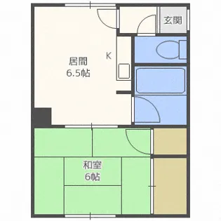稲川マンション【11号室】の間取り