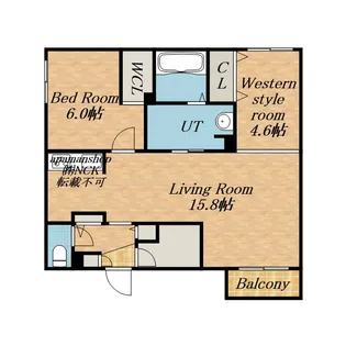エフュート南円山【2階】の間取り