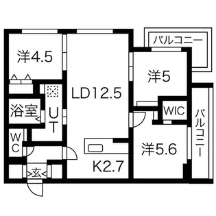 CROSSBELL524【4階】の間取り
