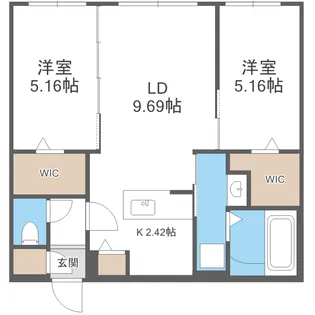 DIORE RESIDENCE SAPPORO【00403号室】の間取り