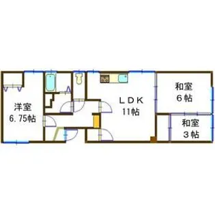 協和マンション【9号室】の間取り