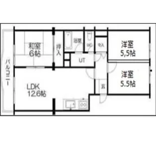 南26条ハウスE棟405号室【405号室】の間取り