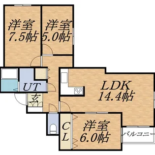 裏参道パークマンション【11階】の間取り