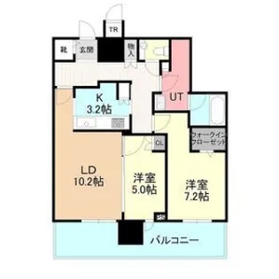 ONE札幌ステーションタワー 2916号室【29階】の間取り