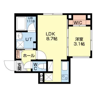 RILASSA西町(リラッサ西町)【3階】の間取り