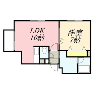 1LDKの間取り画像