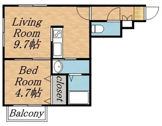 ラベンデール山鼻【3階】の間取り