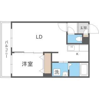 アリュール南6条【4階】の間取り